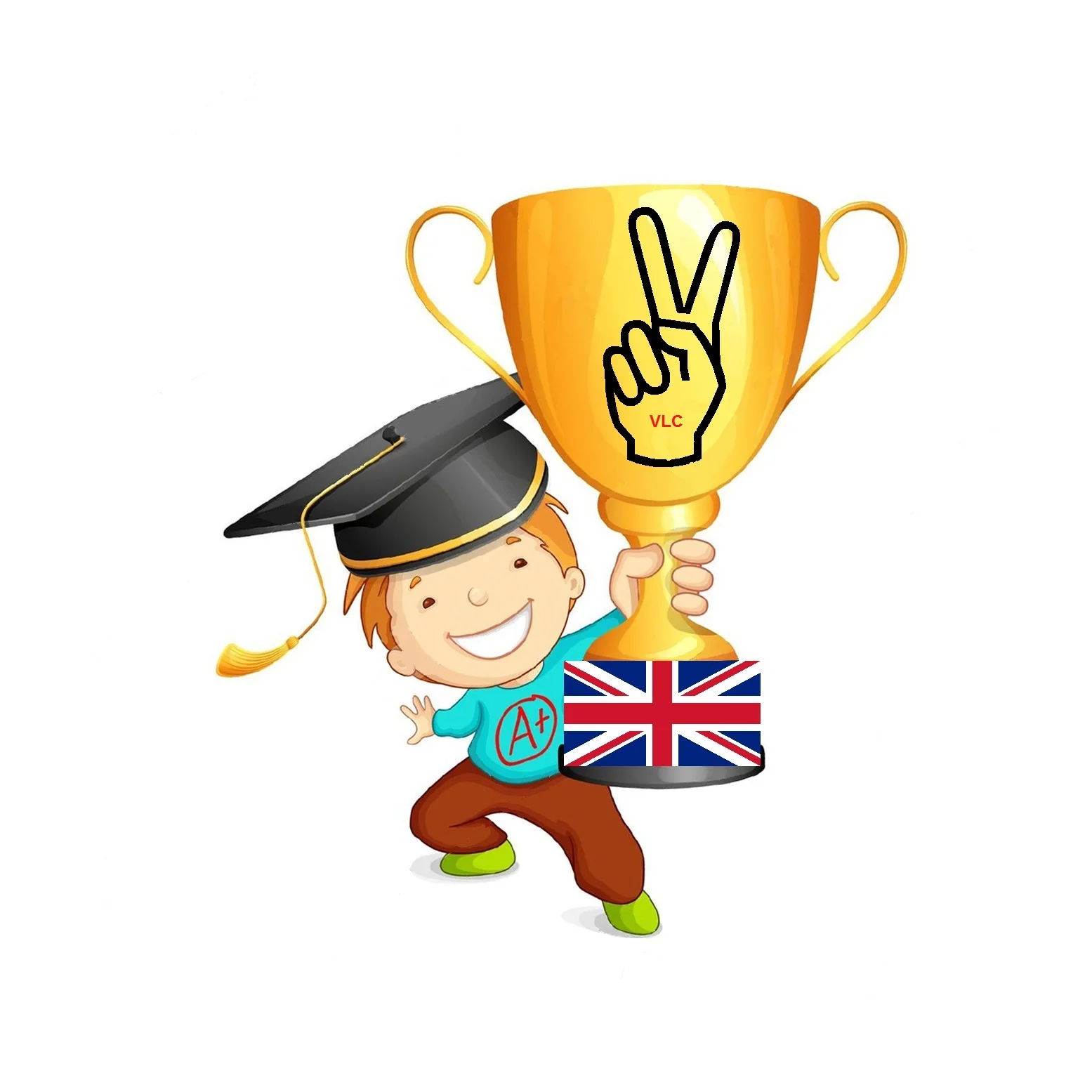 licenciado trofeo2con mano y bandera
