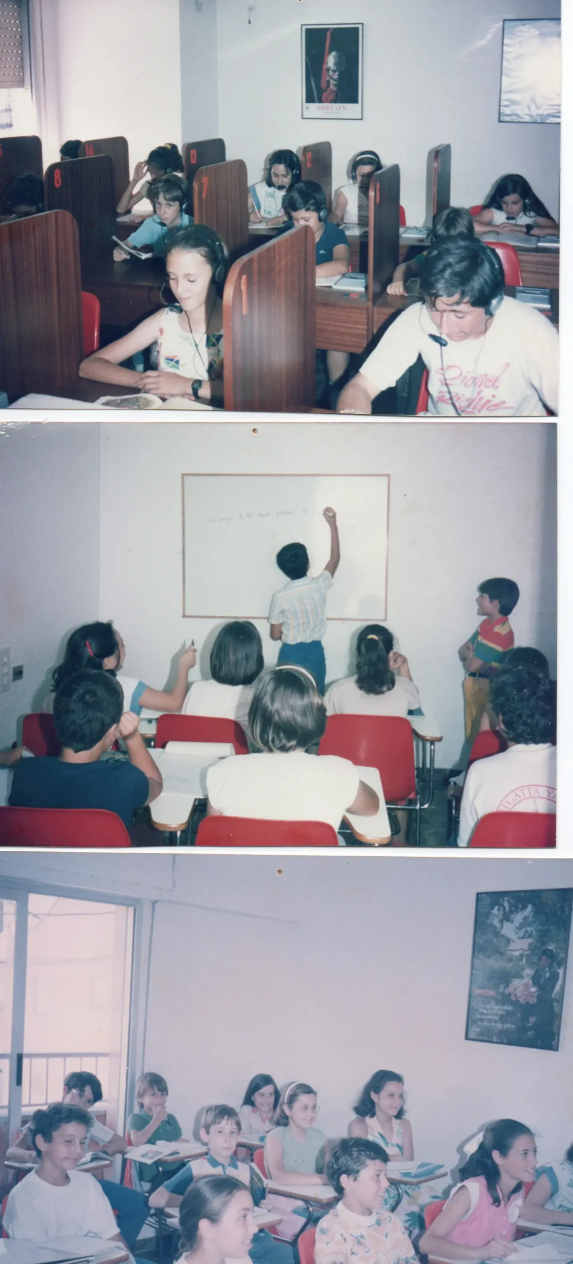 curso 84 85 laboratorio de idiomas y pequeños